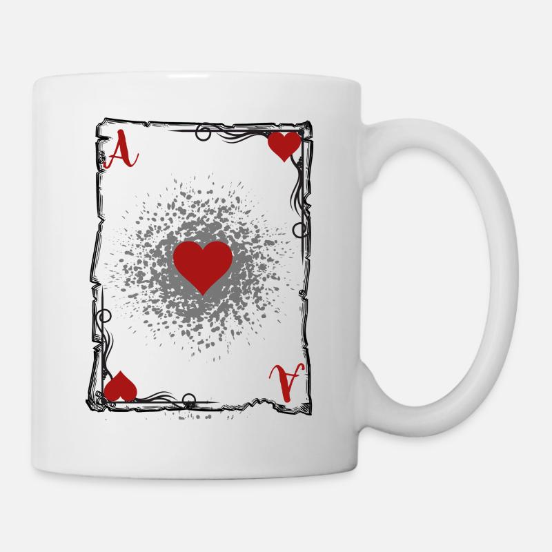 L'as de coeur. - Mug blanc - blanc