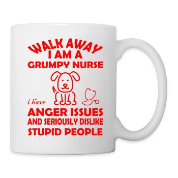 Nurse - Tasse - Weiß - Rechts