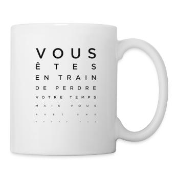Bonne vue - Mug blanc - blanc - Droite