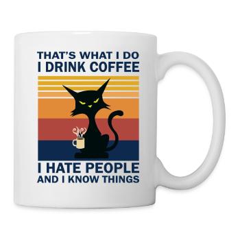 Doux chat - Mug blanc - blanc - Droite