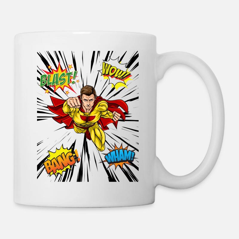 SuperHero - Tasse - Weiß