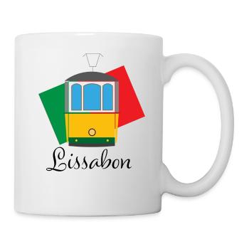Lissabon - Tasse - Weiß - Rechts