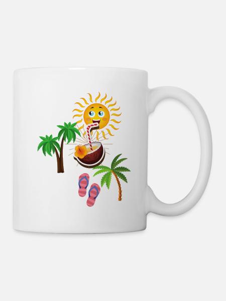 vacances temps - Mug blanc - blanc