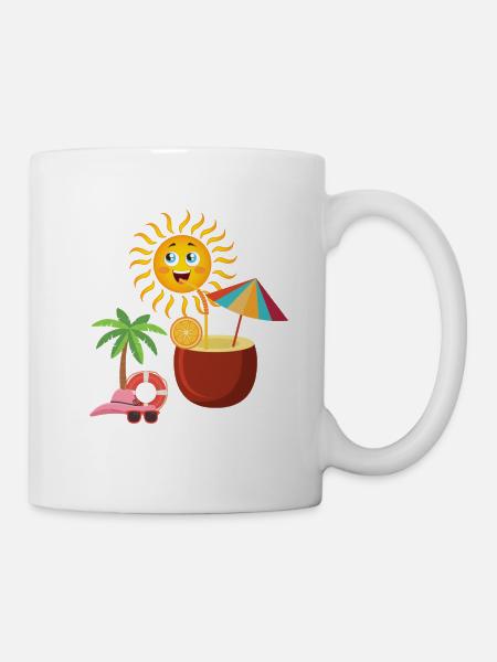 vacances d’été dans le sang - Mug blanc - blanc