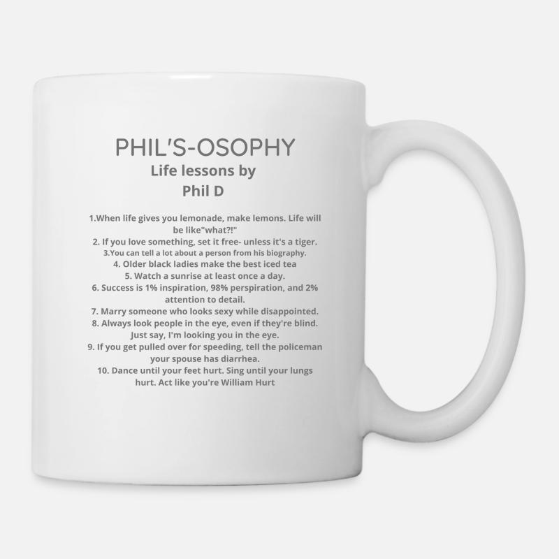 PHIL S OSOPHY phil d - Tasse - Weiß