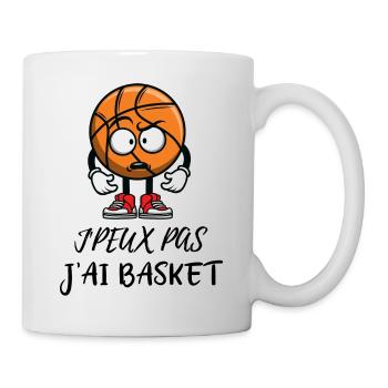 I can not I have basketball, basketball humor - Mug - white - Right