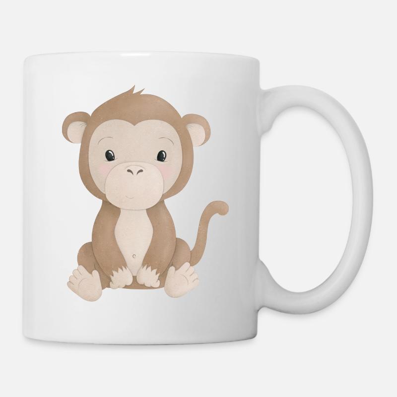 Affe - Tasse - Weiß