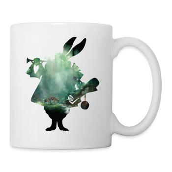 Rabbit and wood - Mug - white - Right