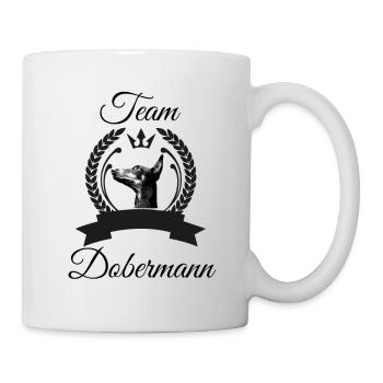 Team Dobermann kupiert - Mug - white - Right