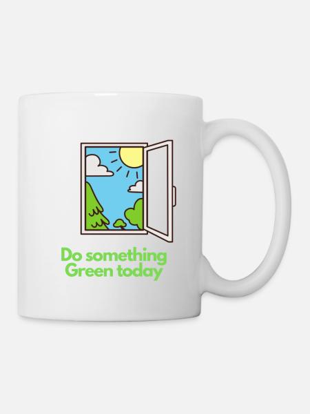 Do something Green today! - Mug - white