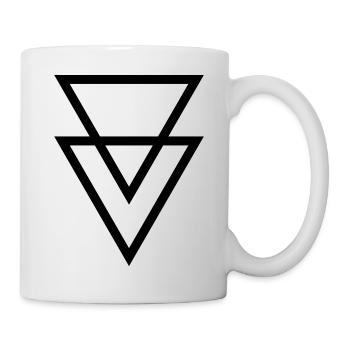 Triangles Symbols Vector - Mug - white - Right