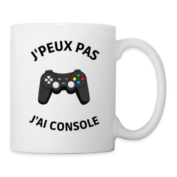 Je peux pas j'ai Console - Mug blanc - blanc - Droite