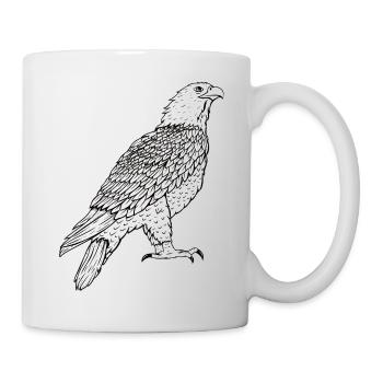 Adler - Tasse - Weiß - Rechts