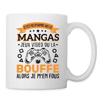 Mangas Jeux Video Bouffe Cadeau Humour - Mug blanc - blanc - Droite