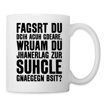 ABITUR GYMNASIUM REALSCHULE ABSCHLUSS SCHULE - Tasse - Weiß - Rechts