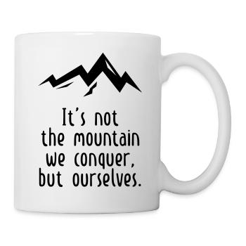 Citation Alpinisme - Montagne - Randonnée - Mug blanc - blanc - Droite