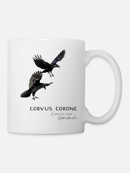 Corbeau corbeau -charogne - Mug blanc - blanc