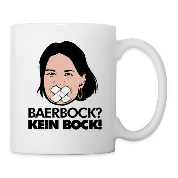 Annalena Baerbock Politik Grüne Kein Bock Wahlen - Tasse - Weiß - Rechts