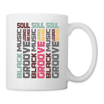 groove musique sauvage et musique soul ! coloré et rétro - Mug blanc - blanc - Droite