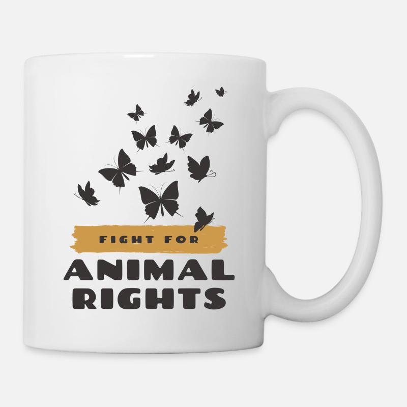 Animal Rights / Bien-être animal - Mug blanc - blanc