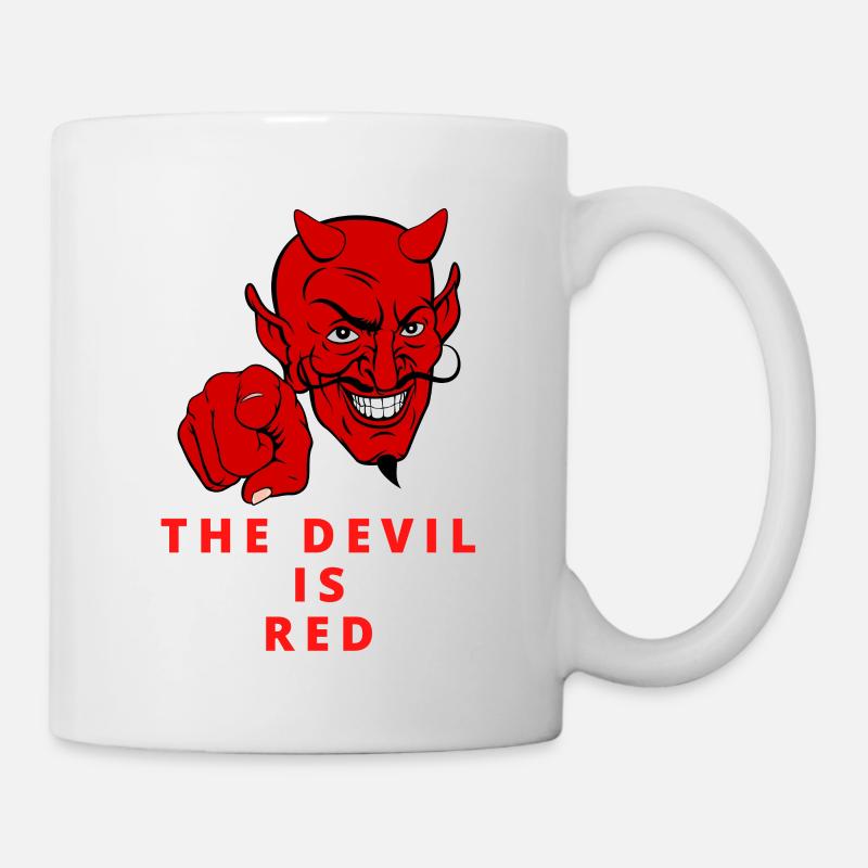 Le diable est rouge - Mug blanc - blanc