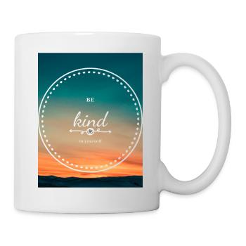 be kind to yourself - Tasse - Weiß - Rechts