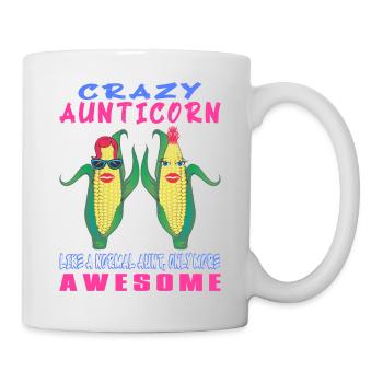 Crazy Aunticorn Like A Normal Aunt More Awesome - Mug - white - Right
