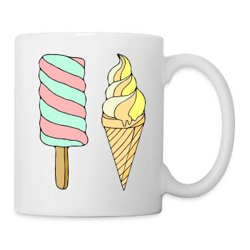 Crème glacée - Mug blanc - blanc - Droite