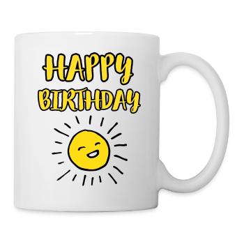 Happy Birthday Sun / Sonne / Sunshine / Sonnensche - Mug - white - Right