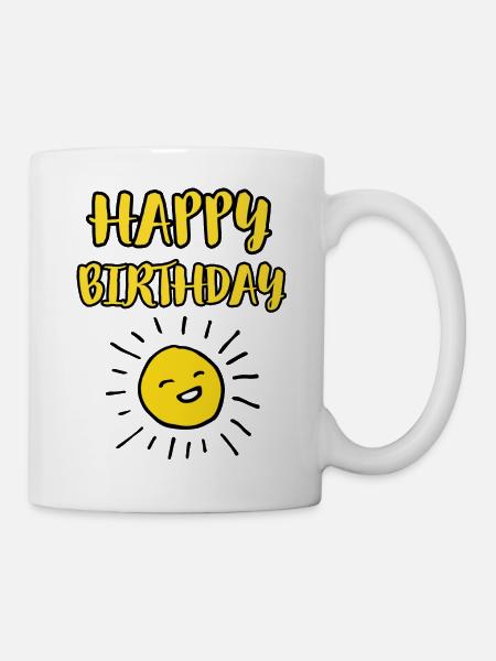 Happy Birthday Sun / Sonne / Sunshine / Sonnensche - Mug - white