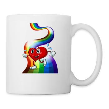 pride flag rainbow - Mug - white - Right