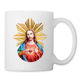 Jesus Christ | Jesus Christ Xmas Halo - Mug - white - Right
