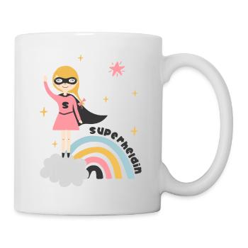 Superheldin - Tasse - Weiß - Rechts