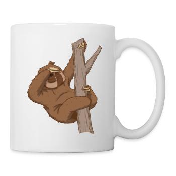 Drôle de paresseux Facepalm - Mug blanc - blanc - Droite