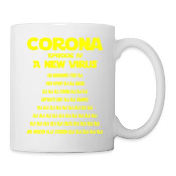 Corona-A New Virus-Satire-Version 1 - Tasse - Weiß - Rechts