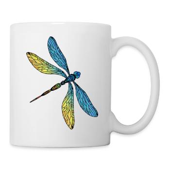 Libelle - Tasse - Weiß - Rechts