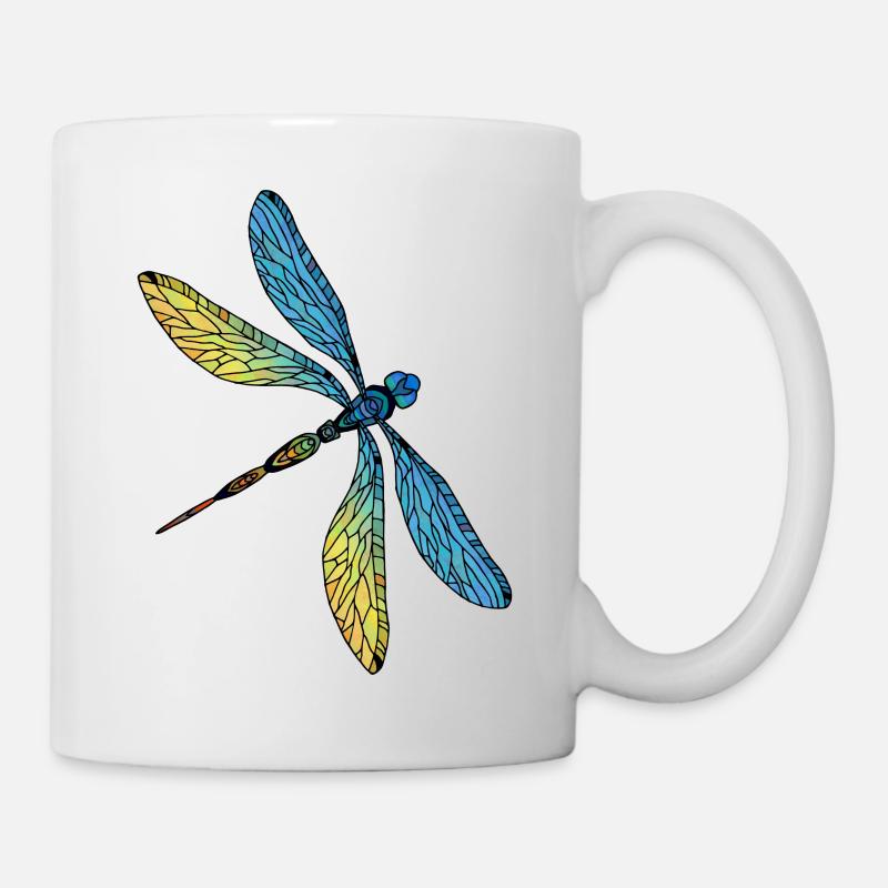 Libelle - Tasse - Weiß