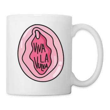 viva la vulva feminism saying - Mug - white - Right