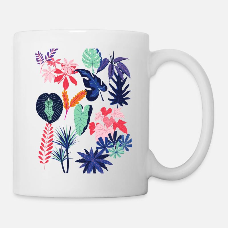 Feuilles colorées - Mug blanc - blanc