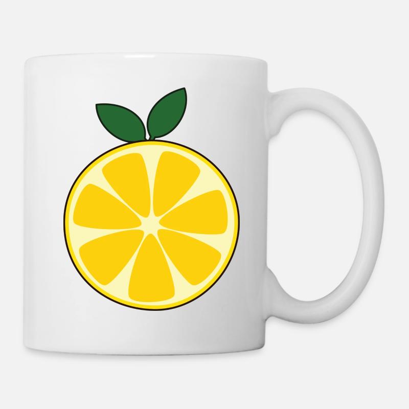 Zitrone - Tasse - Weiß