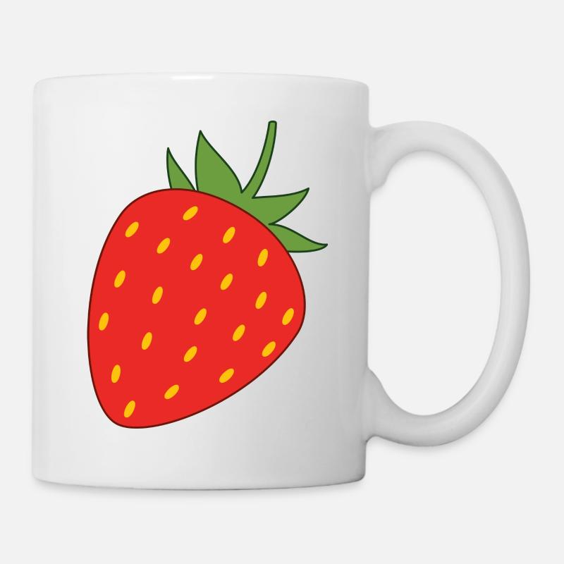 Fraise - Mug blanc - blanc