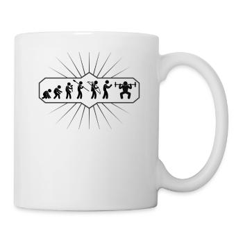 Evolution Kraftsport Krafttraining Gym Fitness - Tasse - Weiß - Rechts