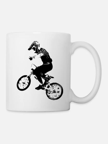 bmx - Tasse - Weiß