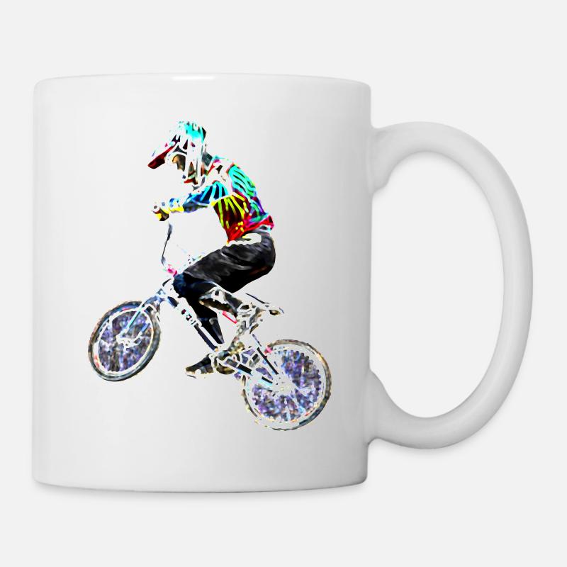 bmx racing - Tasse - Weiß