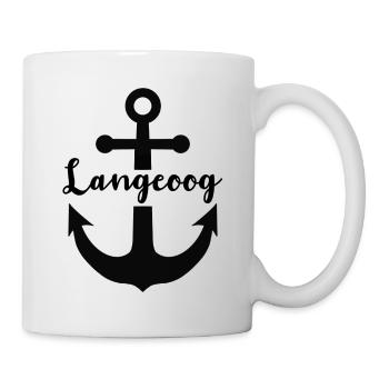 Langeoog Nordseeinsel Design - Tasse - Weiß - Rechts