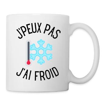 J'peux pas j'ai froid - Mug blanc - blanc - Droite