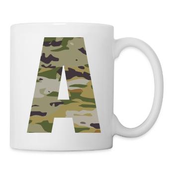 Camouflage letter A - Mug - white - Right