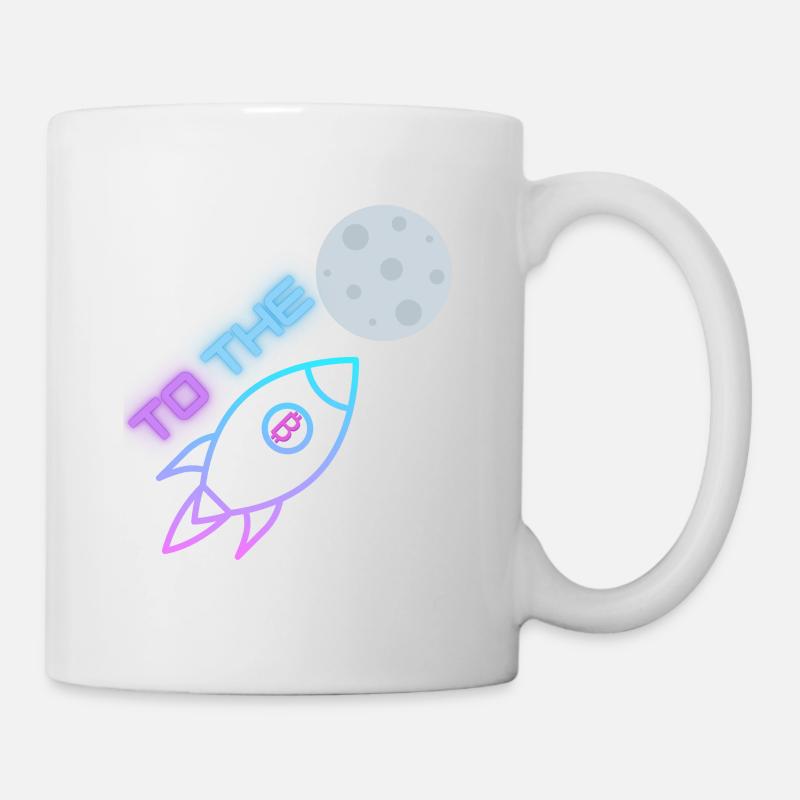 Bitcoin shirt to the Moon - Mug - white