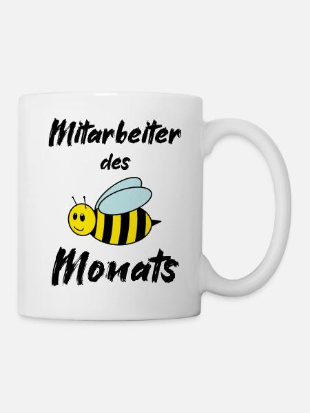 Biene - Mitarbeiter des Monats - Tasse - Weiß