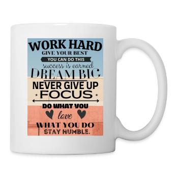 Hard work - Mug - white - Right